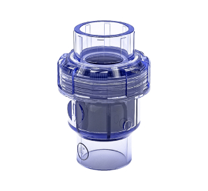 UPVC透明管件 單活接止回閥